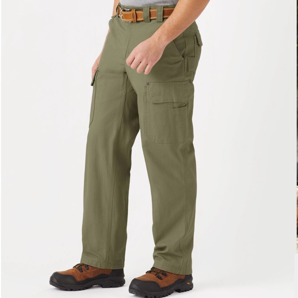Duluth Trading Co Green Cargo Pants Slim Fit